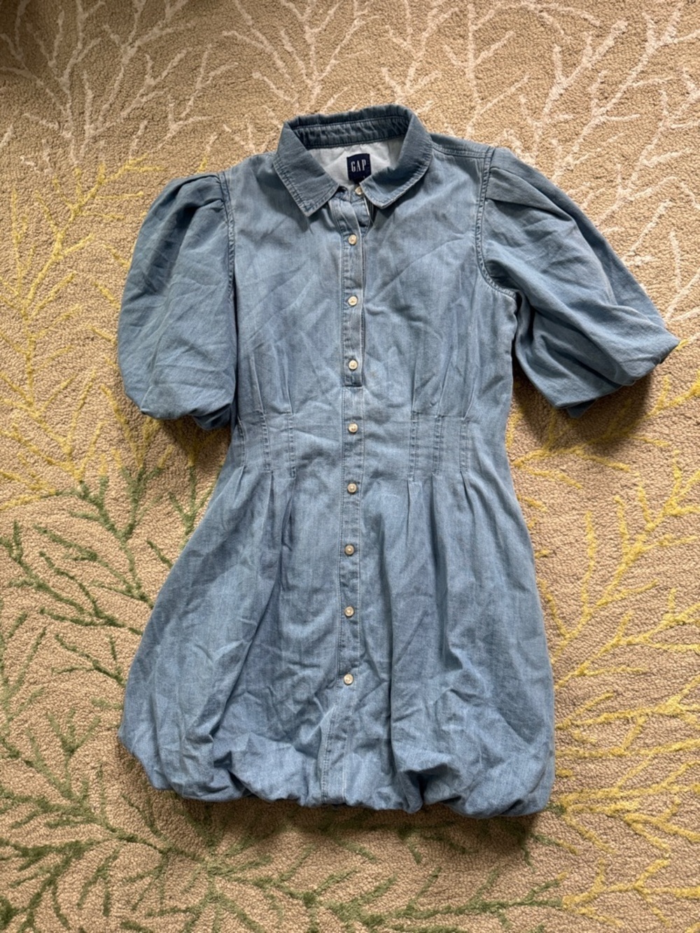Gap Denim Bubble Mini Shirtdress S